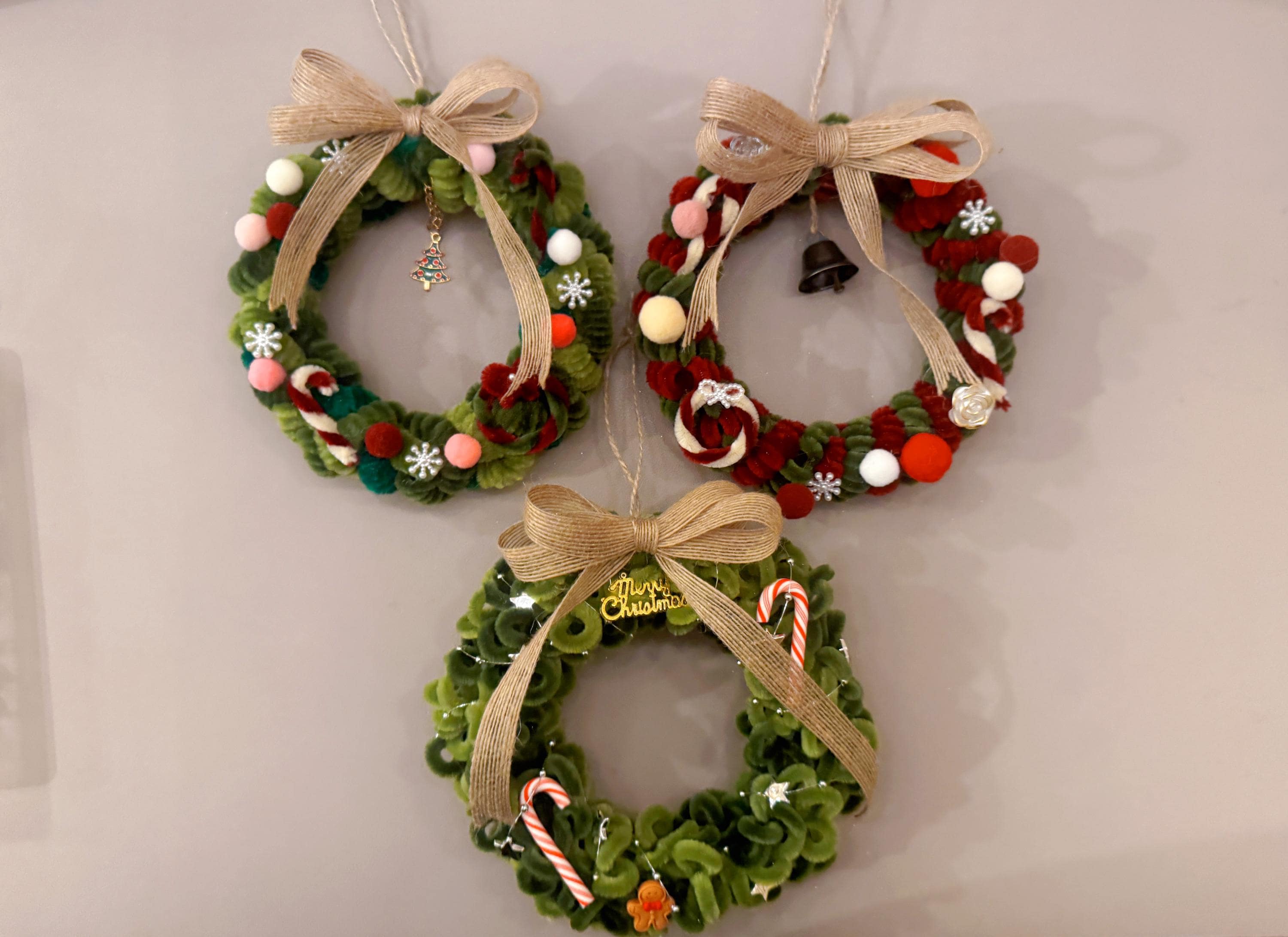 Ghirlande Natalizie Bosso Finto 22cm - Decorazioni Natale Armadietti Porte - Foto 5