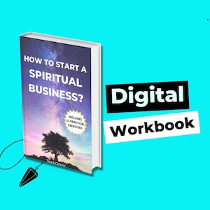 How to start a spiritual business workbook? Ebook to plan a spiritual business. Soul business planner, crystal business plan. Soulpreneur