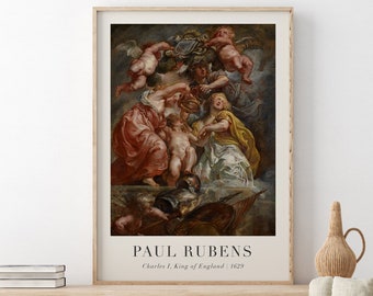 Rubens Print, Paul Rubens Wall Art, Vintage Art Print, Printable Wall Art, Museum Poster