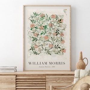 William Morris Wall Art, Botanical Art Print, William Morris Exhibition Poster, Printable Poster, Digital Download