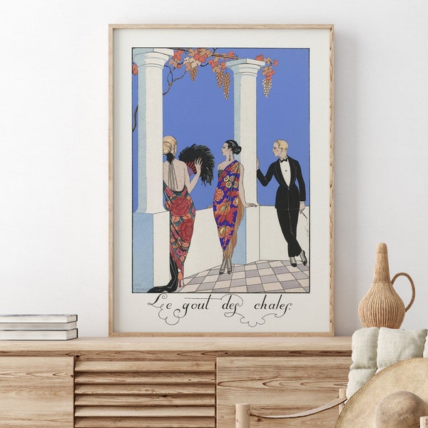 George Barbier Print, Art Deco Poster, George Barbier, Gallery Wall Art, Vintage Illustration, Digital Download