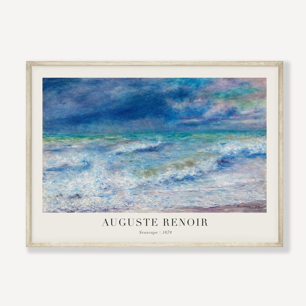 Auguste Renoir Print, Seascape Poster, Printable Wall Art, Digital Download, Fine Art Print, Vintage Print, Instant Download