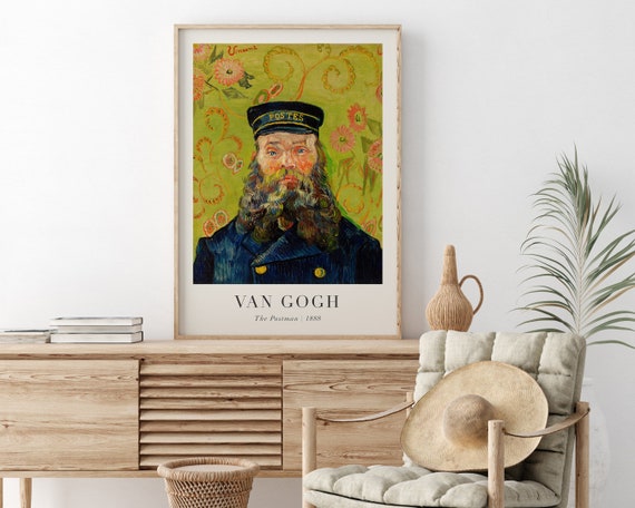 Vincent Van Gogh Print the Postman Van Gogh Poster Vintage - Etsy