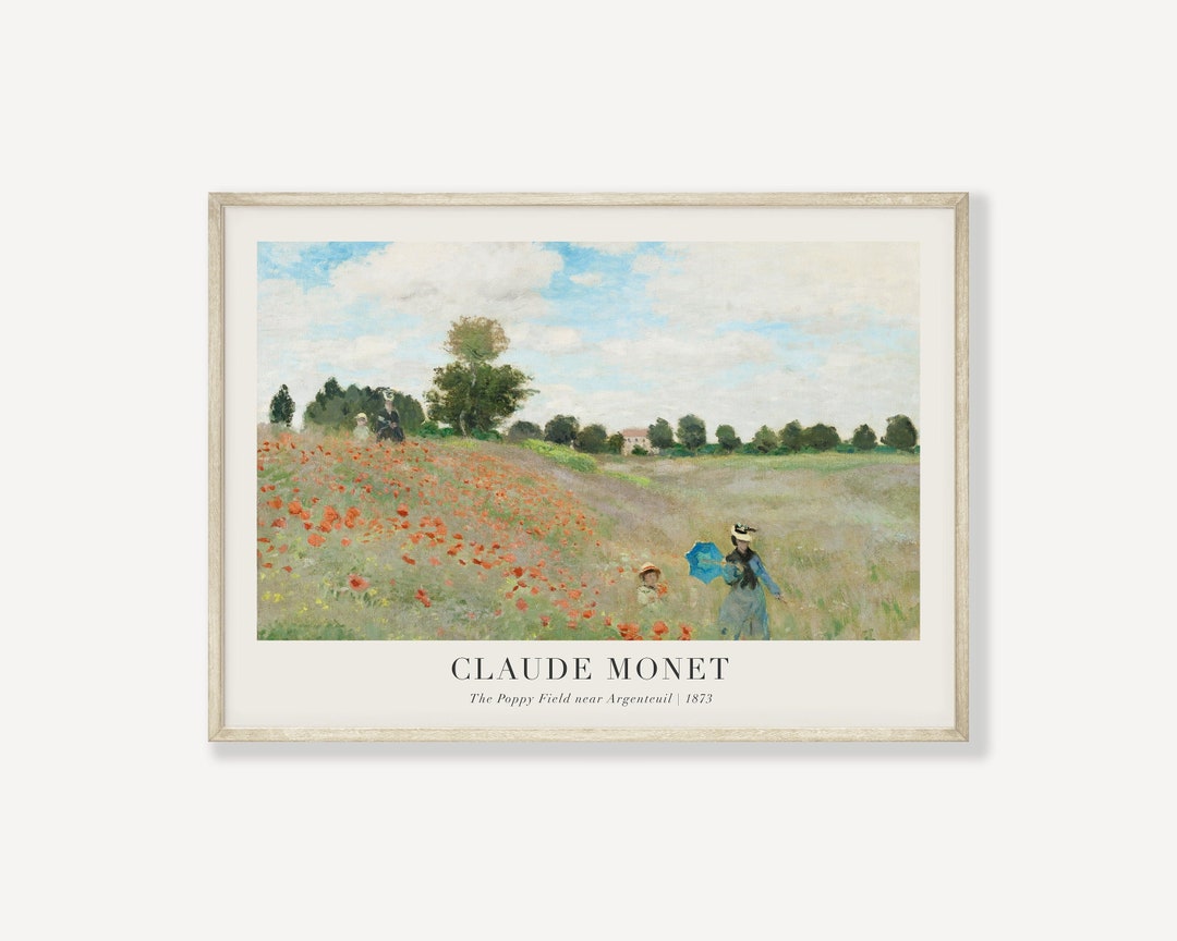 Monet Print, Printable Wall Art, Exhibition Poster, Oil Painting ...