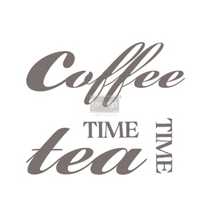 Redesign With Prima/ Coffee Tea Redesign Decor Transfers 16&quot;x11&quot;