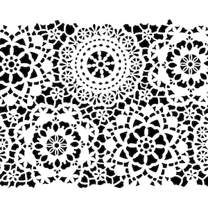 Posh Chalk Stencil Posh Hippy Lace (Small) 13.8 in x 19.3 in