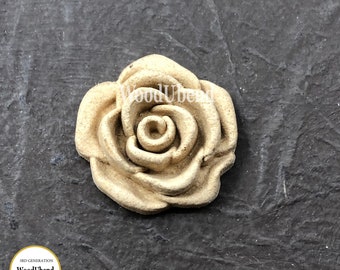 Pack of Five Swirl Rose Buds WUB0344 2.7x2.7cm