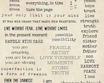print your own birthday card sentiments