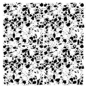 Posh Chalk Stencil Polished Concrete 20 in x 20 in