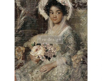 Redesign With Prima/ Beautiful Portrait A1 Rice Paper (A1 size 23.4"x33.1") *