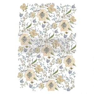 Redesign With Prima/ Goldenrod Florals Decor Transfers total sheet size 24&quot;x35&quot;, cut into 3 sheets