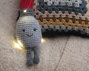 Crochet Lipstick Amigurumi Pattern, Makeup Teddy Decor (Digital Download)