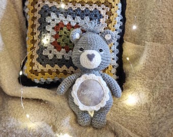 Folklore Era Crochet Bear: Taylor Swift Inspired Plushie