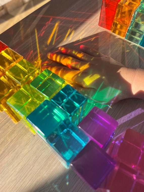 Exclusive Lucite Rainbow Stairs, Lucite Blocks, Acrylic Blocks, High  Transparent Blocks, Acrylic Rods 