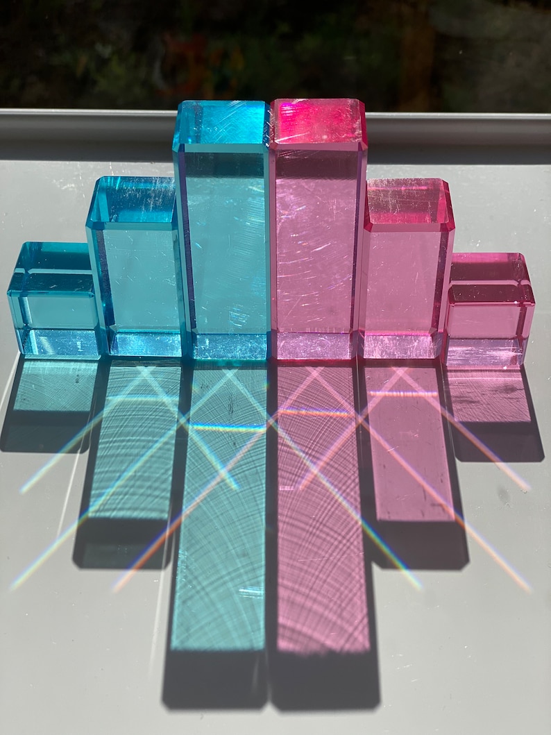 Lucite blocks, Acrylic high transparent rectangle, Lucite transparent, gem blocks, lucite mountain, acrylic blocks, acrylic steps, acrylic image 4