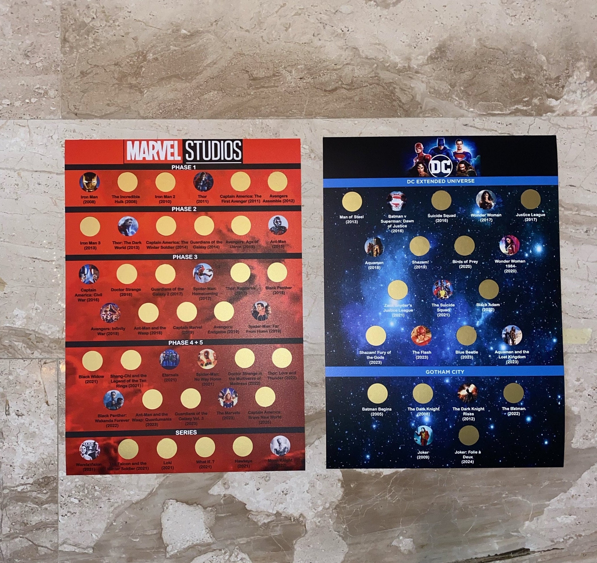 Marvel Universe Movies Scratch-Off Poster - DC Extended Universe (DCEU)