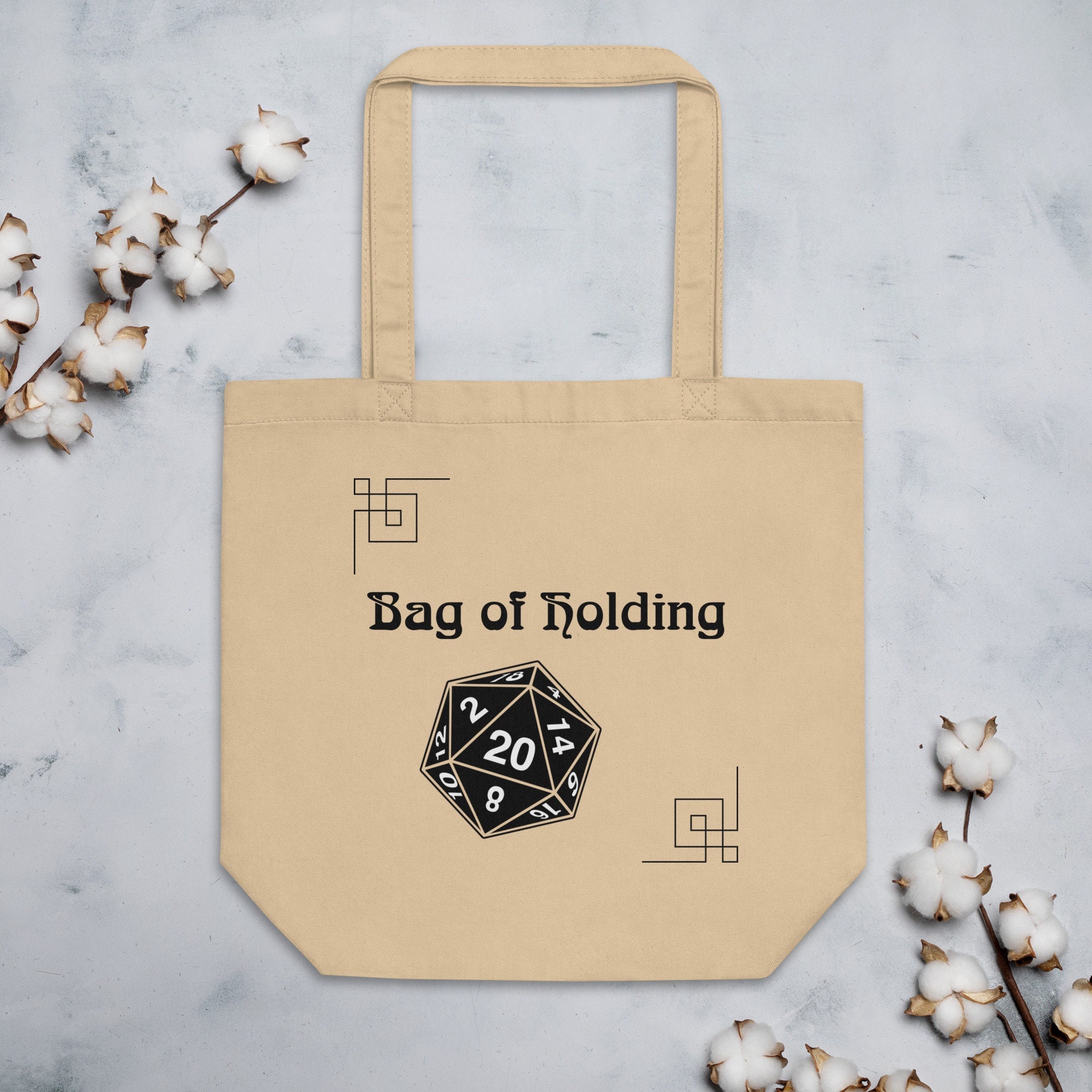 Bag of Holding Tote Dice Dnd Organic Cotton Dnd Gift Dm Etsy