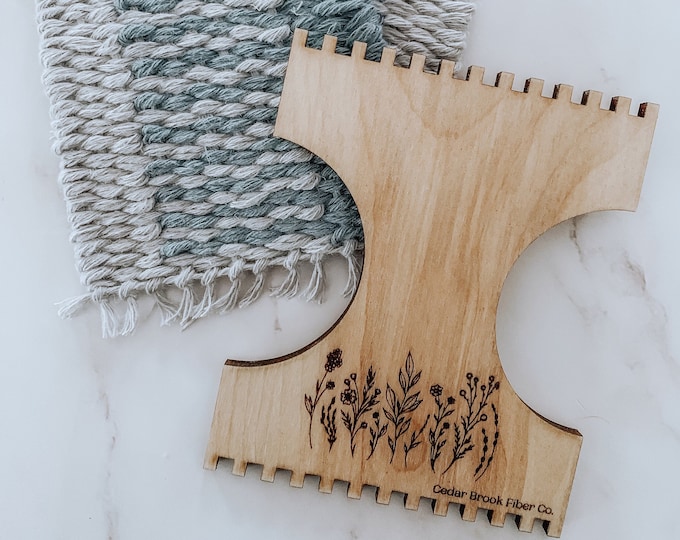 Super Mini Weaving Loom | Hand Loom for Coasters & Mug Rugs | Wood ...