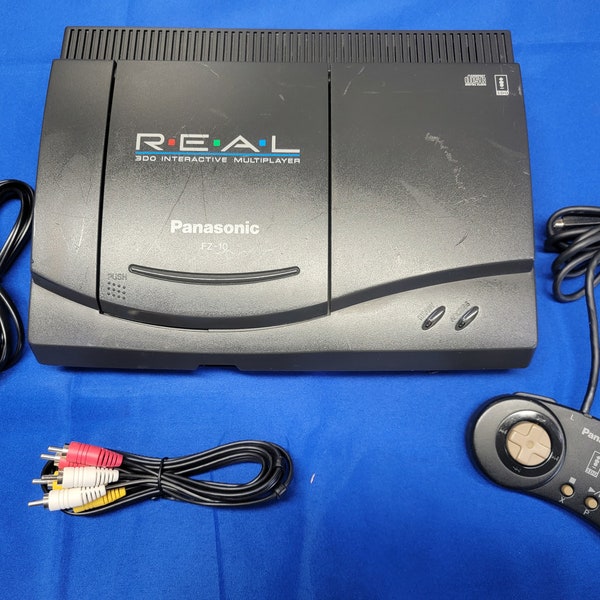 Panasonic 3DO Console with Controller and AV/Power Cords Works and Looks Great NEW Save Battery USA/Canada Region