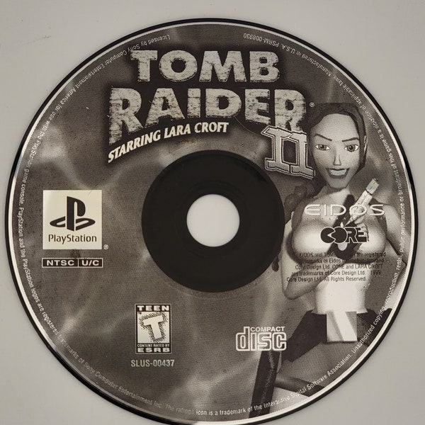 Tomb Raider II 2 Starring Lara Croft PlayStation Game PS1 Game