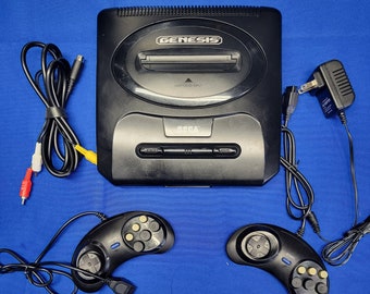Sega Genesis Model 2 Console with 2 Controllers Works Great 30-Day Warranty