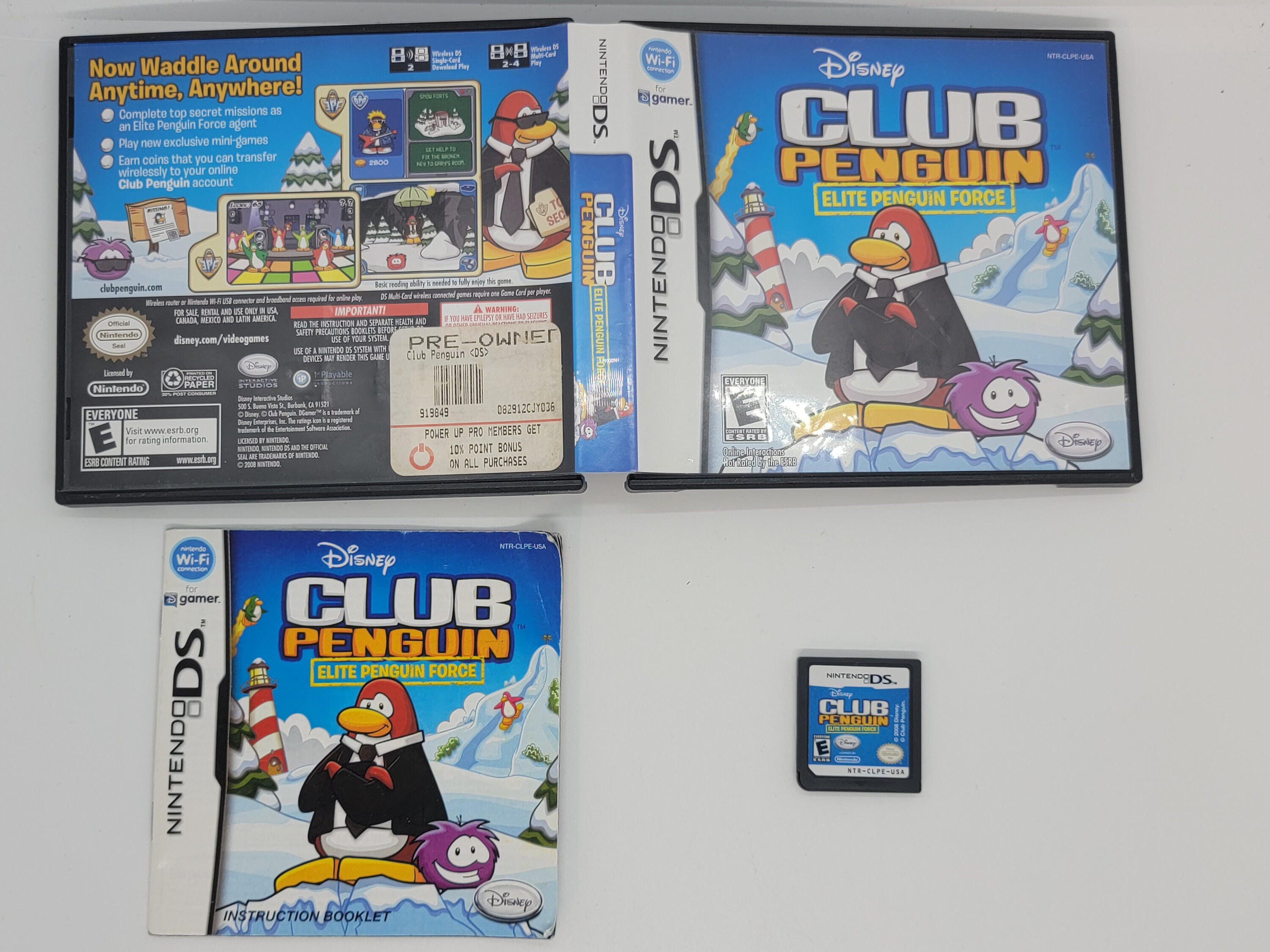 Club Penguin: Elite Penguin Force - Nintendo DS - game, booklet & case