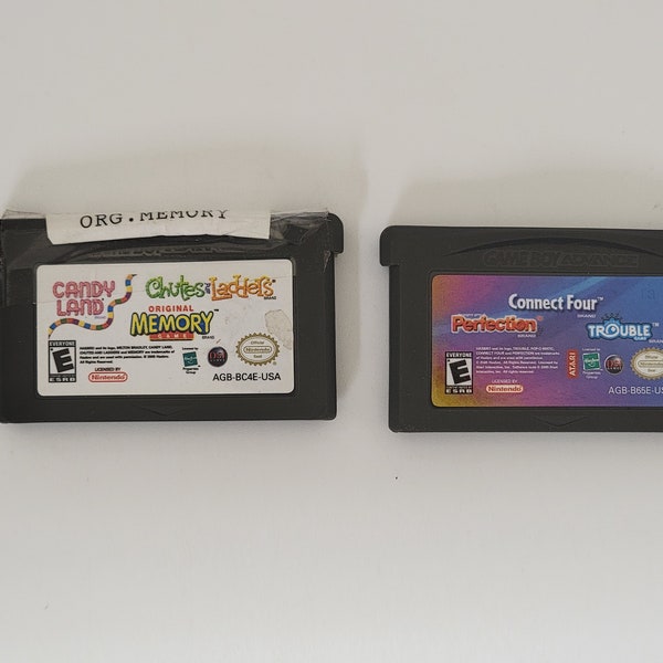 2er-Pack Memory Candy Land Rutschen und Leitern & verbinden Vier Trouble Perfection GBA Nintendo Game Boy Advance Spiele