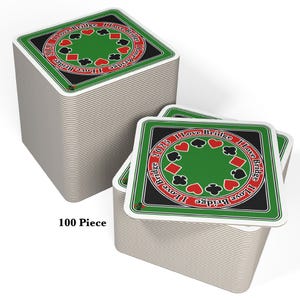 Premium &quot;I Love Bridge&quot; Coaster Set – Perfect for Bridge Players & Card Game Lovers – Ideal Gift for Bridge Enthusiasts, Clubs, and Offices