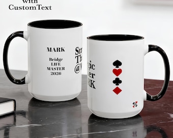 Strategic Thinker at Work Bridge Mug, Personalized Name Gift