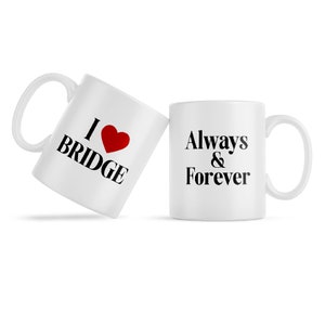 Unique Bridge Themed Coffee Mug - Perfect Gift for Bridge Players and Card Game Enthusiasts