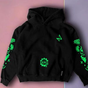 Ekko Tattoo Hoodie  Limited Game Unisex Oversize Sweatshirts