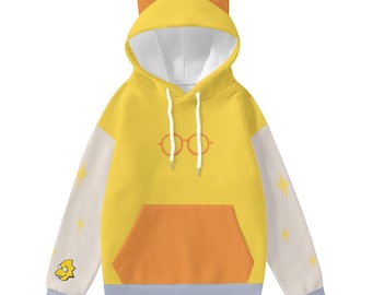 Alphys Kawaii Hoodie: Inspired Pastel Anime Streetwear