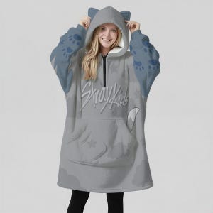 Wolf Chan Cat Ear Hoodie: Kpop Stray Kids SKZOO Sweatshirt Best