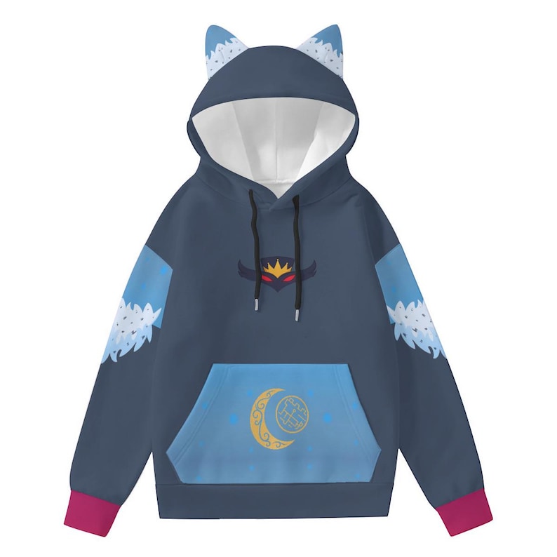 Helluva Boss Stolas Hoodie: Cat Ear Cosplay, Kawaii Unisex Gift bild 2
