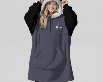 Lute Oversized Hoodie Blanket: Kawaii Anime Hazbin Hotel Cosplay - Unisex Streetwear Gift