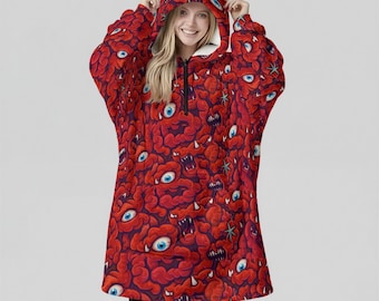 Nothing There Oversized Ugly Hoodie Blanket: Kawaii Anime Lobotomy Corporation Cosplay - Unisex Streetwear Gift