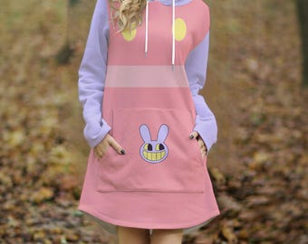 Jax Cosplay Kawaii Hoodie: Inspired Pastel Anime Streetwear