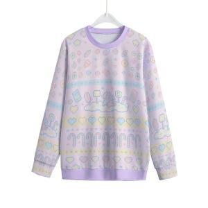 Pixel Gamer Dragon Sweatshirt – Pony Cute Cosplay Kawaii Pastel Sweatshirt Gift for Fans