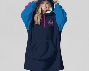 Vox Oversized Hoodie Blanket: Kawaii Anime Hazbin Hotel Cosplay - Unisex Streetwear Gift
