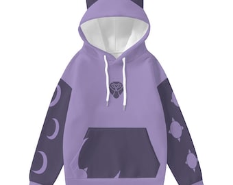 Felpa con orecchie da gatto da collezione: streetwear anime di Owl House