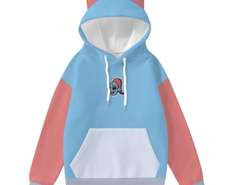 Undyne Kawaii Hoodie: Inspired Pastel Anime Streetwear