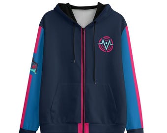 Moletom com Capuz Vox: Cosplay de Hazbin Hotel, Anime Gótico - Unissex Kawaii Streetwear - Ótimo Presente