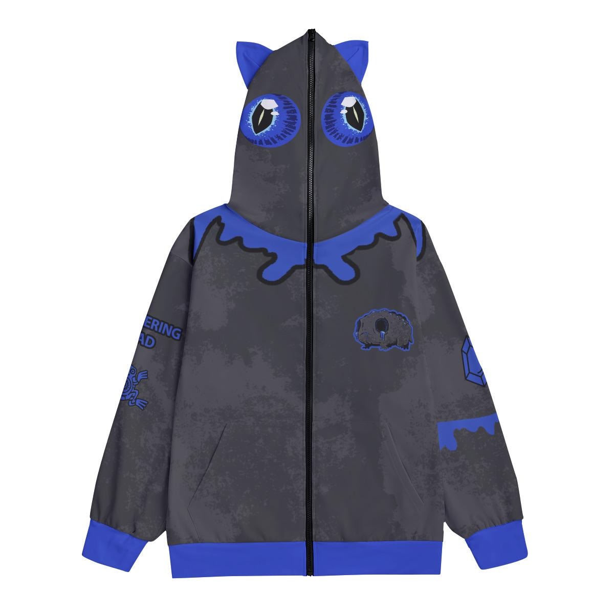 Blubbering Toad Cosplay Hoodie: Pastel Anime Streetwear With Ears