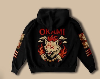 Sushi Okami Hoodie- Multiple Sizes and Colours Available! - Etsy