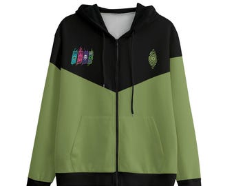 Sudadera con capucha Jin Evil Eye con orejas de gato: Anime Demoncore Streetwear