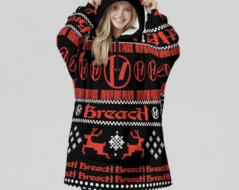 Twenty One Pilots Ugly Hoodie Blanket: Breach Cosplay Cat Ear