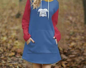 Pomni Cosplay Kawaii Hoodie: Inspired Pastel Anime Streetwear
