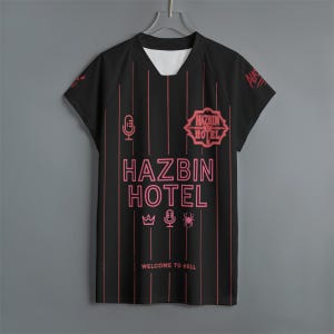 Alastor Jersey – Hazbin Hotel Unisex Oversize Tshirt– Demoncore Streetwear – Cute Edgy Imp Cosplay Gift for Fans