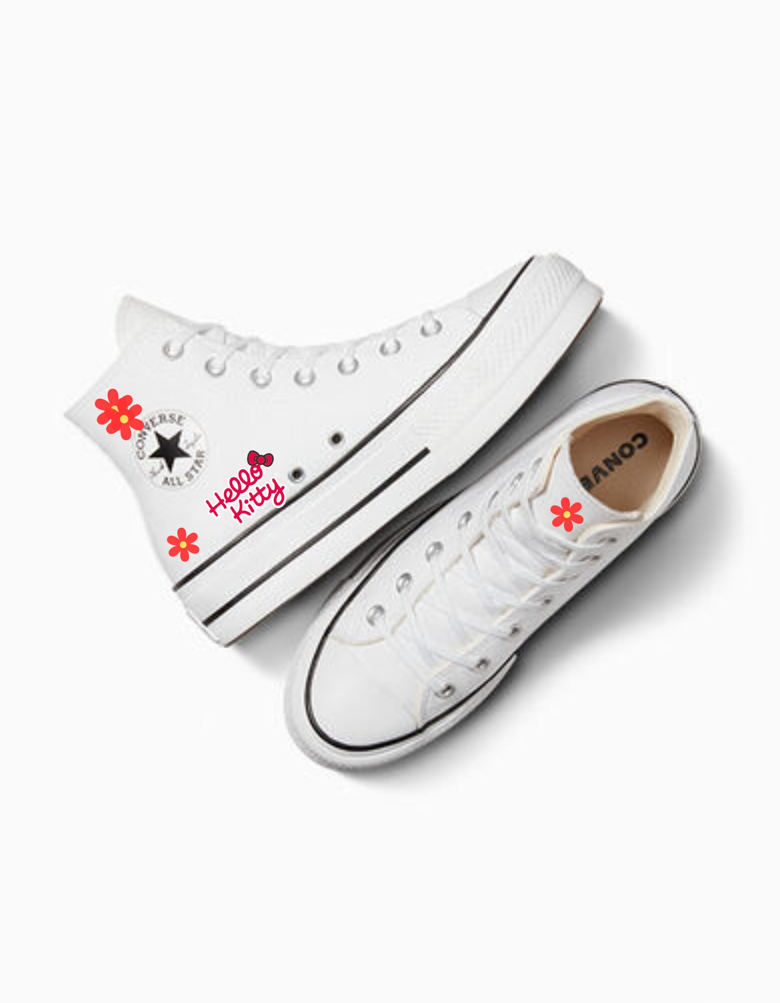 Converse hello kitty rose hot sale
