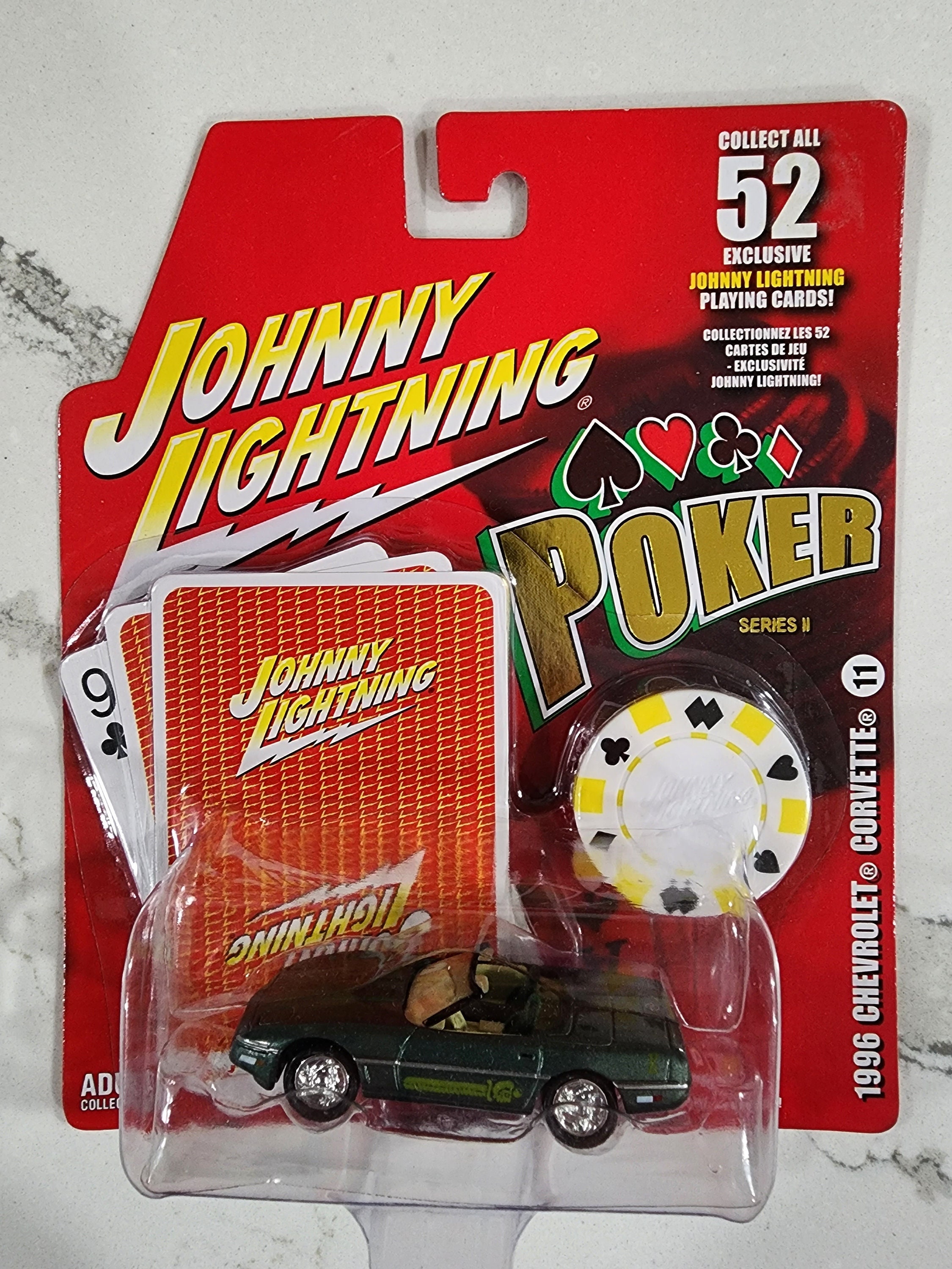Vintage Johnny Lightning, 1996 Chevrolet Corvette, Poker Series - Etsy